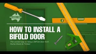 How to install a bifold door [upl. by Hartman]