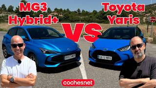 MG3 Hybrid  vs Toyota Yaris  Comparativa  Test  Review en español  cochesnet [upl. by Jansen933]