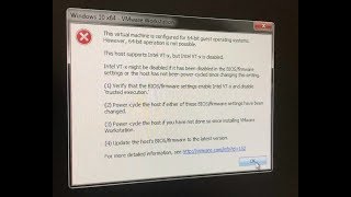 This host supports intel vtx but intel vtx is disabled [upl. by Igiul276]