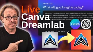 Live Canva Dream Lab logo creation with ChatGPT [upl. by Esten]