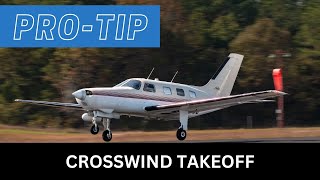 Proper Crosswind Takeoff  Gust Factor Matters [upl. by Eecats110]