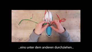 Erklärvideo  Schuhe binden  Schnürsenkel  Schleife  Knoten  Schuhbändel  Grundschule Kl 12 [upl. by Eiramesor]