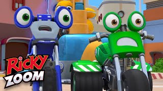 Super Awesome Magnet ⚡️Three Hour Special⚡️ Motorcycle Cartoon  Ricky Zoom [upl. by Kreit]