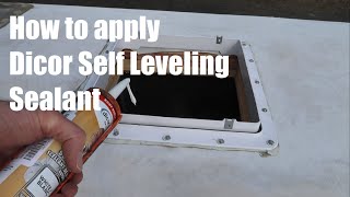 Applying Dicor 501LSW RV Roof Sealant  RV Roof Sealing [upl. by Howie500]