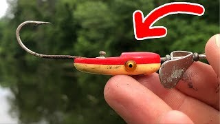 ANTIQUE Lure Challenge  NEW PB MONSTER Fish 100 YEAR OLD Lure [upl. by Omrellug]