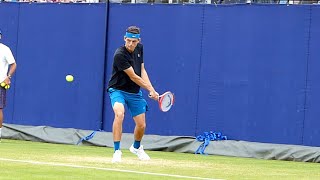 Taylor Fritz Backhand Slow Motion  ATP Tennis Two Handed Backhand Technique [upl. by Elleina]