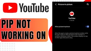 How To Fix Pip Not Working On YouTube [upl. by Adnovad]