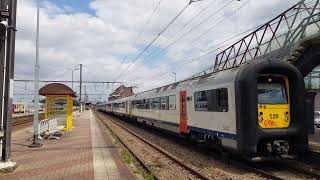 Aankomst en vertrek van NMBS MS96 528564 als IC 2634 naar Antwerpen Centraal in Aarschot [upl. by Sebastiano]