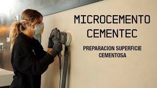 Como Aplicar Microcemento CEMENTEC l Preparación Superficie Cementosa [upl. by Prendergast]