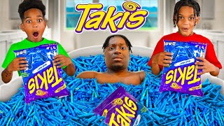 HOT TAKIS PRANK ON DAD What Happens Next Is SHOCKING  The Prince Family Clubhouse [upl. by Anigriv988]