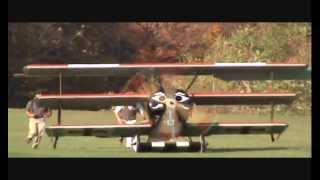 Fokker Triplane and Nieuport about fall foliage at Old Rhinebeck Aerodrome [upl. by Eniamreg]