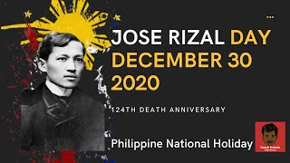 Jose Rizals Day 124th Death Anniversary December 30 2020 [upl. by Suzanna983]