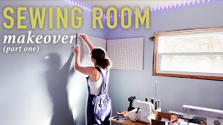 Finally making over my sewing room Part 1 [upl. by Adiari]