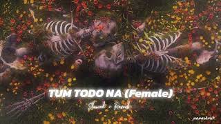 Tum Todo Na  Slowed Reverb   FEMALE VERSION [upl. by Lyndsay]