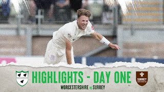 Worcestershire vs Surrey  Day One Highlights [upl. by Olegnaleahcim]