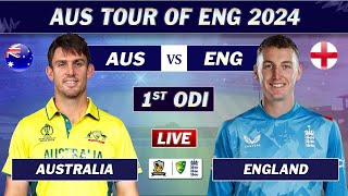 AUSTRALIA vs ENGLAND 1st ODI MATCH LIVE COMMENTARY  AUS vs ENG LIVE [upl. by Grous]