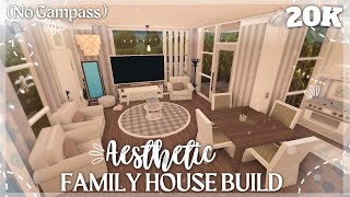 BLOXBURG 20K AESTHETIC FAMILY HOUSE BUILD NO GAMEPASS [upl. by Crespo]