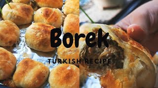 Borek  Turkish Recipe  Turkish Puff Pastry [upl. by Eyoj]