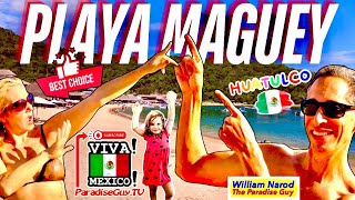 The Best Beach in Huatulco Playa Maguey amp Restaurante Las Hamacas are some of our favorites beach [upl. by Ellette]