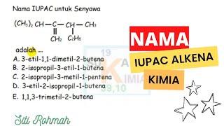 Latihan soal Nama IUPAC Alkena KIMIA [upl. by Enileme]