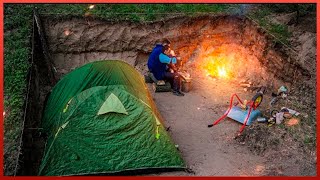 Building the Biggest Log Cabin Hidden UNDERGROUND  by alexwild [upl. by Nitsrik]