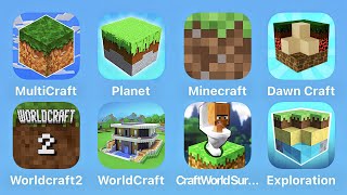 MultiCraft Planet Minecraft Dawn Craft Worldcraft 2 Craft World Survival Exploration Craft [upl. by Cozmo]