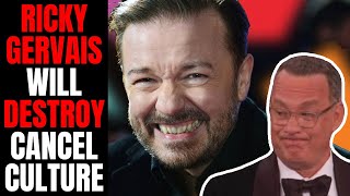 Ricky Gervais Set To DESTROY Woke Cancel Culture In New Comedy Tour  Hollywood Will Be FURIOUS [upl. by Korney]