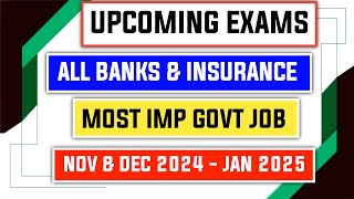 All Upcoming Exam Dates NovDec 2024  Jan 2025 [upl. by Armalla]