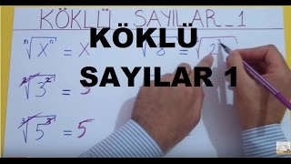 KÖKLÜ SAYILAR 1  Şenol Hoca [upl. by Anitnahs]