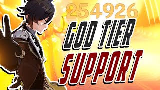 BEST SUPPORT IN THE GAME Zhongli Support amp Burst DPS Guide Best Builds EXPLAINED  Genshin Impact [upl. by Sherborn]