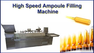 High Speed Ampoule Filling Machine Eight Head Ampoule Filling Machine [upl. by Jerrol]