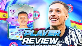 4⭐4⭐ 90 FUTURE STARS EVOLUTION BRYAN PLAYER REVIEW  FC 24 Ultimate Team [upl. by Knipe]