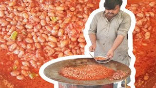 Peshawari Tawa Lobia Cooking  Pakistani street food Peshawar food street Pakistani street cooking [upl. by Johnstone639]