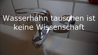 DIY Wasserhahn 🛁 auswechseln 🔧 kann jeder [upl. by Elehcin]