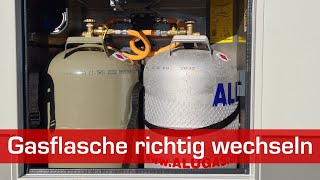 Gasflasche wechseln wohnmobil Gasflasche tauschen [upl. by Mcroberts]