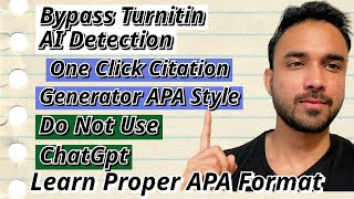 How to do Assignments without AI Detection and create CITATIONS easily in ONE click 2024 [upl. by Adiv24]