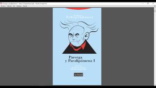 Descargar Parerga y paralipómena I Arthur Schopenhauer [upl. by Atnoved]