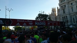 Salida Rock and Roll Madrid Maratón 2014 [upl. by Nyllewell]