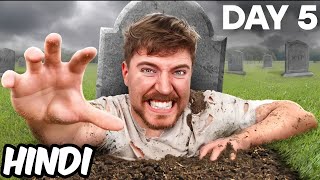 I Spent 7 Days Buried Alive MR BEAST NEW VIDEO IN HINDI MT NIKS EDITZ mrbeasthindinewvideo [upl. by Gleda660]