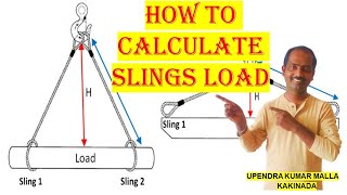 How to calculate slings load telugu lecture [upl. by Nita361]