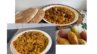 Authentiek Marokkaans recept koeienpoten وصفة مغربية أصيلة أقدام البقر [upl. by Enomes]