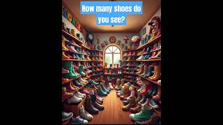 How many shoes do you see trending braintest brainteasers mindgameteaser braingames short us [upl. by Akenehs]