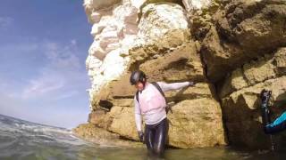 Coasteering in Yorkshire with Bay Watersports wwwbaywatersportscouk [upl. by Atiekal]