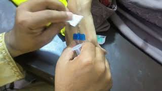 Intravenous Iv InjectionCeftriaxone Trijet 1G Injection video Injection by Cannula 69 hospital [upl. by Ethelinda]