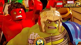 Lego Marvel Super Heroes 2 Parte 17 Hulk VS Rei Vermelho  Caraca Games [upl. by Pump]