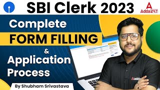 SBI Clerk Form Fill Up 2023 Complete Application Process  SBI Clerk Form Kaise Bhare [upl. by Esihcoc]