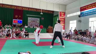 Tuấn Khang Mỹ Thuận giáp xanh giải taekwondo xã Mỹ Thuận mở rộng lần II [upl. by Lussi]