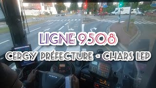 Ligne 9508  Cergy Préfecture  Chars LEP [upl. by Bryanty]