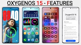 Oneplus OxygenOS 15 Android 15  Official Update 15 New Features 🔥 [upl. by Nehtan6]