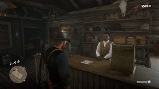 Shopkeepers Talking about Story Events SPOILERS Red Dead Redemption 2 [upl. by Yromem]